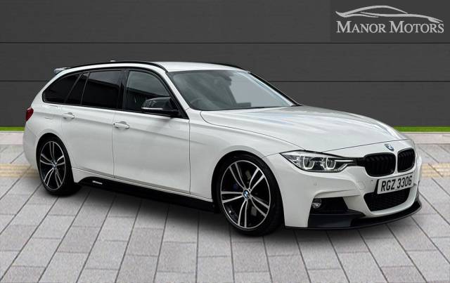 BMW 3 Series 3.0 335d M Sport Touring Auto xDrive Euro 6 (s/s) 5dr Estate Diesel White