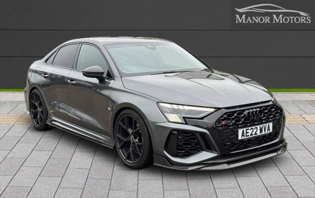 Audi RS3 2.5 TFSI Carbon Black S Tronic quattro Euro 6 (s/s) 4dr Saloon Petrol Grey