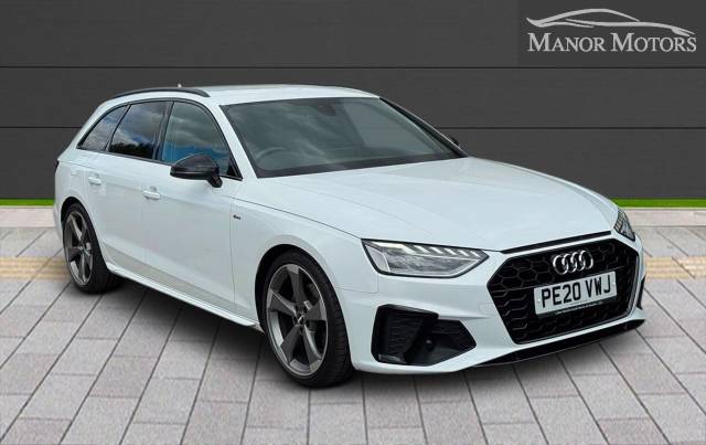 Audi A4 Avant 2.0 TFSI 35 Black Edition Euro 6 (s/s) 5dr Estate Petrol White
